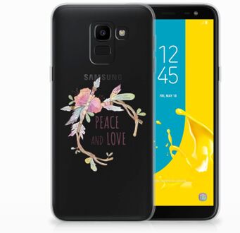 B2Ctelecom Samsung Galaxy J6 2018 Uniek TPU Hoesje Boho Text