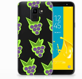 B2Ctelecom Samsung Galaxy J6 2018 Uniek TPU Hoesje Druiven