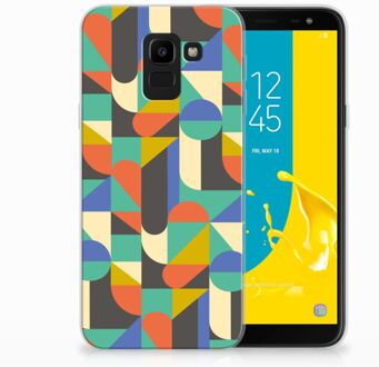 B2Ctelecom Samsung Galaxy J6 2018 Uniek TPU Hoesje Funky Retro