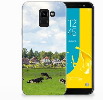 B2Ctelecom Samsung Galaxy J6 2018 Uniek TPU Hoesje Koeien