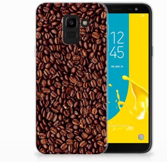 B2Ctelecom Samsung Galaxy J6 2018 Uniek TPU Hoesje Koffiebonen