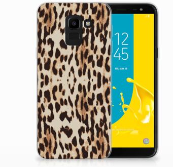 B2Ctelecom Samsung Galaxy J6 2018 Uniek TPU Hoesje Leopard