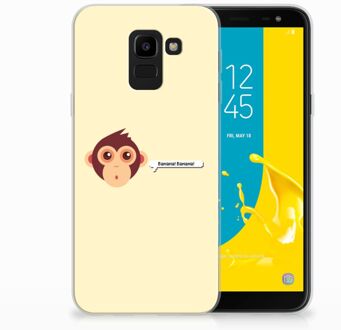 B2Ctelecom Samsung Galaxy J6 2018 Uniek TPU Hoesje Monkey