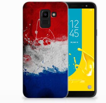 B2Ctelecom Samsung Galaxy J6 2018 Uniek TPU Hoesje Nederlandse Vlag