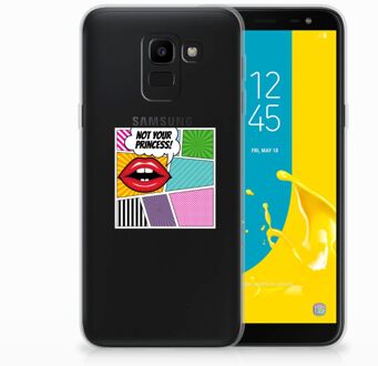 B2Ctelecom Samsung Galaxy J6 2018 Uniek TPU Hoesje Popart Princess