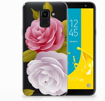 B2Ctelecom Samsung Galaxy J6 2018 Uniek TPU Hoesje Roses