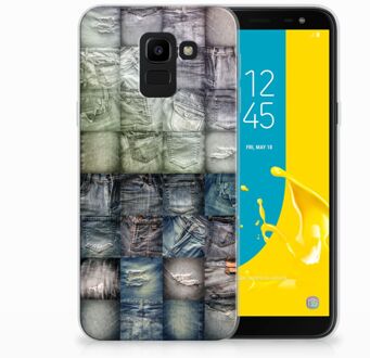 B2Ctelecom Samsung Galaxy J6 2018 Uniek TPU Hoesje Spijkerbroeken