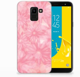 B2Ctelecom Samsung Galaxy J6 2018 Uniek TPU Hoesje Spring Flowers