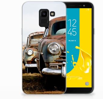 B2Ctelecom Samsung Galaxy J6 2018 Uniek TPU Hoesje Vintage Auto