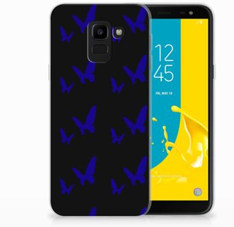 B2Ctelecom Samsung Galaxy J6 2018 Uniek TPU Hoesje Vlinder Patroon