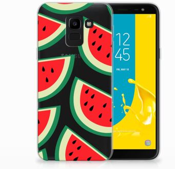 B2Ctelecom Samsung Galaxy J6 2018 Uniek TPU Hoesje Watermelons