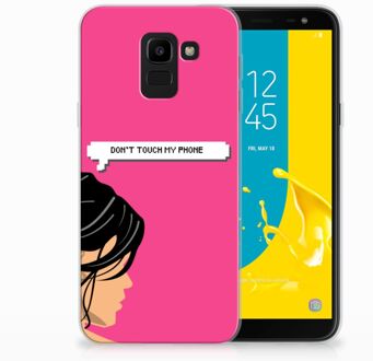 B2Ctelecom Samsung Galaxy J6 2018 Uniek TPU Hoesje Woman DTMP