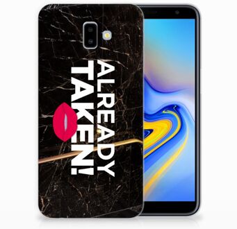 B2Ctelecom Samsung Galaxy J6 Plus (2018) TPU Hoesje Design Already Taken Black