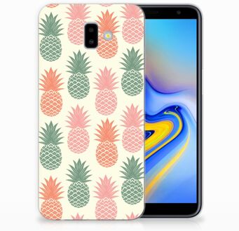 B2Ctelecom Samsung Galaxy J6 Plus (2018) TPU Hoesje Design Ananas