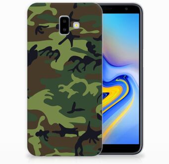 B2Ctelecom Samsung Galaxy J6 Plus (2018) TPU Hoesje Design Army Dark