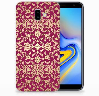 B2Ctelecom Samsung Galaxy J6 Plus (2018) TPU Hoesje Design Barok Pink