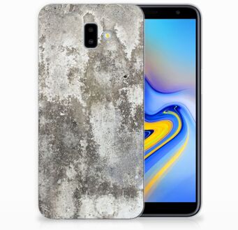 B2Ctelecom Samsung Galaxy J6 Plus (2018) TPU Hoesje Design Beton