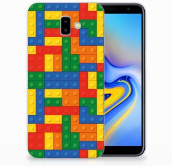 B2Ctelecom Samsung Galaxy J6 Plus (2018) TPU Hoesje Design Blokken