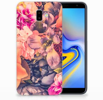 B2Ctelecom Samsung Galaxy J6 Plus (2018) TPU Hoesje Design Bosje Bloemen