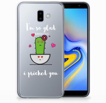 B2Ctelecom Samsung Galaxy J6 Plus (2018) TPU Hoesje Design Cactus Glad