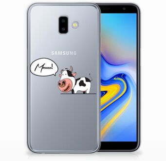 B2Ctelecom Samsung Galaxy J6 Plus (2018) TPU Hoesje Design Cow