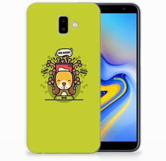 B2Ctelecom Samsung Galaxy J6 Plus (2018) TPU Hoesje Design Doggy Biscuit