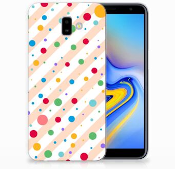 B2Ctelecom Samsung Galaxy J6 Plus (2018) TPU Hoesje Design Dots