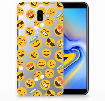 B2Ctelecom Samsung Galaxy J6 Plus (2018) TPU Hoesje Design Emoji