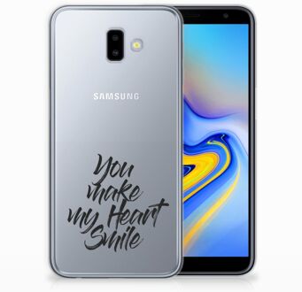 B2Ctelecom Samsung Galaxy J6 Plus (2018) TPU Hoesje Design Heart Smile