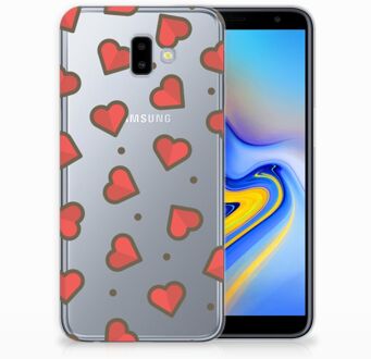 B2Ctelecom Samsung Galaxy J6 Plus (2018) TPU Hoesje Design Hearts