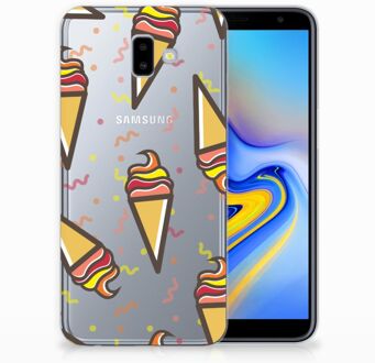 B2Ctelecom Samsung Galaxy J6 Plus (2018) TPU Hoesje Design Icecream