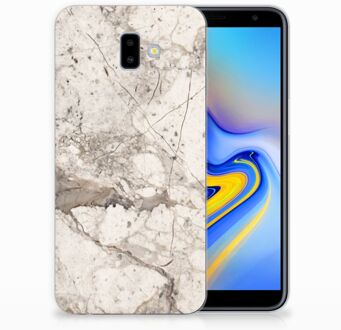 B2Ctelecom Samsung Galaxy J6 Plus (2018) TPU Hoesje Design Marmer Beige