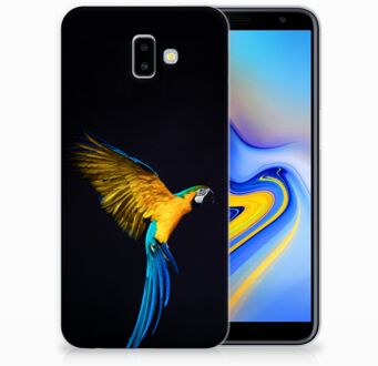 B2Ctelecom Samsung Galaxy J6 Plus (2018) TPU Hoesje Design Papegaai