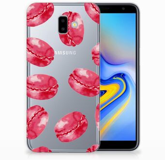 B2Ctelecom Samsung Galaxy J6 Plus (2018) TPU Hoesje Design Pink Macarons