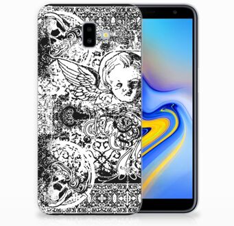 B2Ctelecom Samsung Galaxy J6 Plus (2018) TPU Hoesje Design Skulls Angel