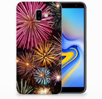 B2Ctelecom Samsung Galaxy J6 Plus (2018) TPU Hoesje Design Vuurwerk