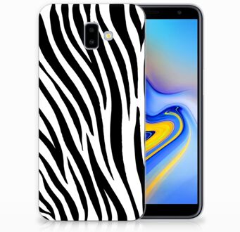 B2Ctelecom Samsung Galaxy J6 Plus (2018) TPU Hoesje Design Zebra