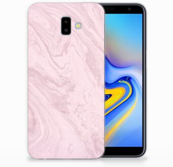 B2Ctelecom Samsung Galaxy J6 Plus (2018) TPU Hoesje Marble Pink