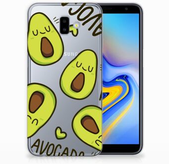 B2Ctelecom Samsung Galaxy J6 Plus (2018) Uniek TPU Hoesje Avocado Singing