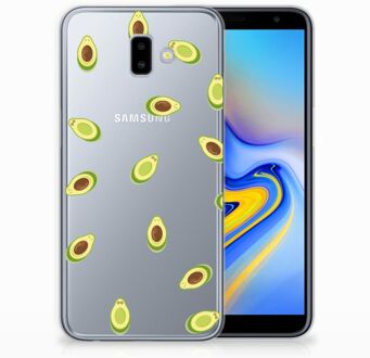 B2Ctelecom Samsung Galaxy J6 Plus (2018) Uniek TPU Hoesje Avocado