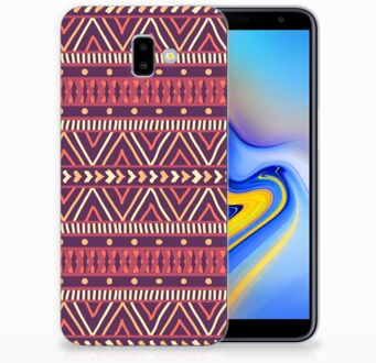 B2Ctelecom Samsung Galaxy J6 Plus (2018) Uniek TPU Hoesje Aztec Purple