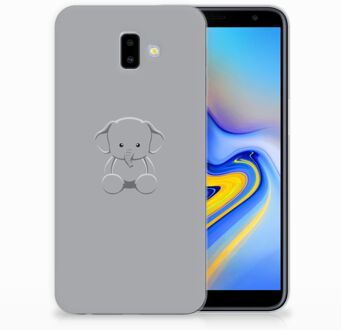 B2Ctelecom Samsung Galaxy J6 Plus (2018) Uniek TPU Hoesje Baby Olifant