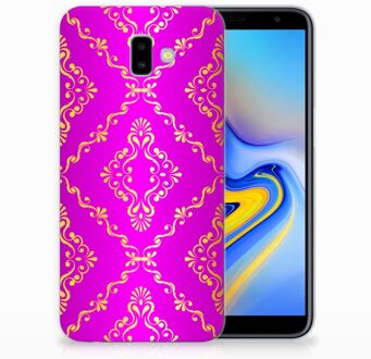 B2Ctelecom Samsung Galaxy J6 Plus (2018) Uniek TPU Hoesje Barok Roze