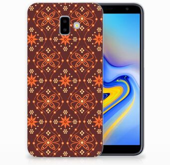 B2Ctelecom Samsung Galaxy J6 Plus (2018) Uniek TPU Hoesje Batik Brown