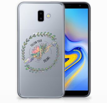 B2Ctelecom Samsung Galaxy J6 Plus (2018) Uniek TPU Hoesje Boho Dreams