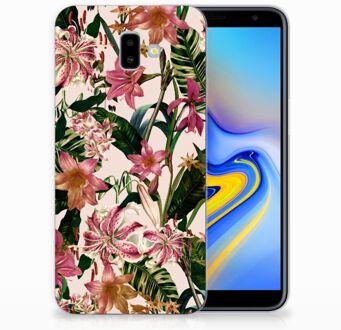 B2Ctelecom Samsung Galaxy J6 Plus (2018) Uniek TPU Hoesje Flowers