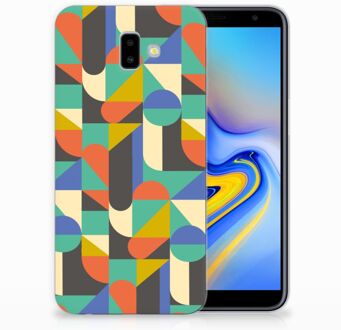 B2Ctelecom Samsung Galaxy J6 Plus (2018) Uniek TPU Hoesje Funky Retro