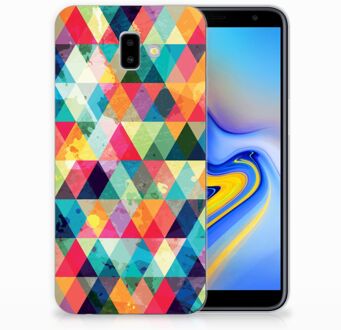 B2Ctelecom Samsung Galaxy J6 Plus (2018) Uniek TPU Hoesje Geruit