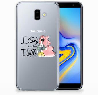 B2Ctelecom Samsung Galaxy J6 Plus (2018) Uniek TPU Hoesje i Can