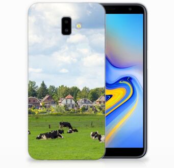 B2Ctelecom Samsung Galaxy J6 Plus (2018) Uniek TPU Hoesje Koeien